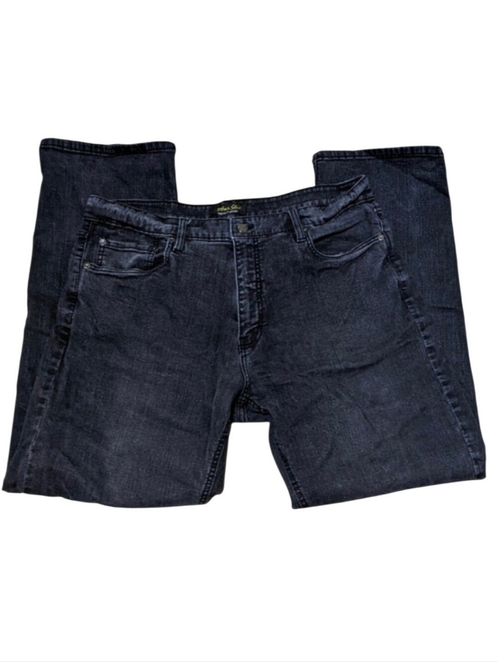 Men's Urban Star Black Straight Leg Denim Jeans